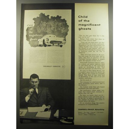 1956 Campbell-Ewald Advertising Advertisement - Chevrolet Corvette