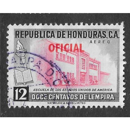 HONDURAS 1960 OFFICIAL UNITED STATES AMERICA SCHOOL USED