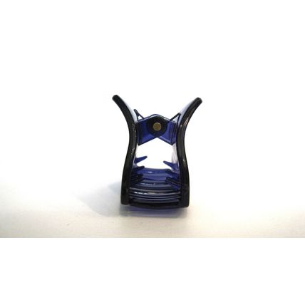 Small clear triangle blue brown purple hair claw clip
