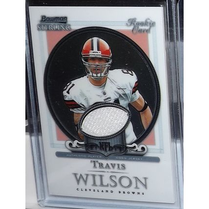 2006 Bowman Sterling TRAVIS WILSON (Browns) RC jersey #BS-TW