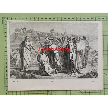 Christ's Charge To Peter, Book Illustration (Print), 1850