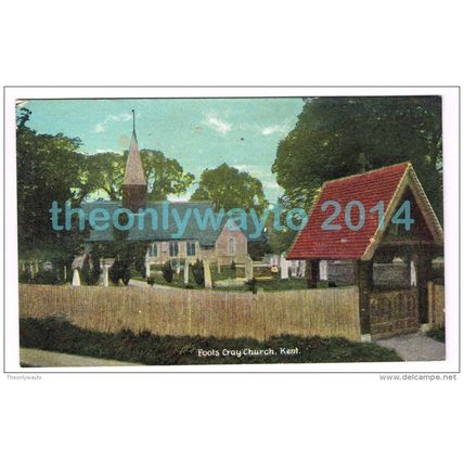 FOOTS CRAY CHURCH, KENT, ENGLAND, c1910/20s?, Postcard