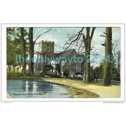 WYCOMBE CHURCH, KENT, ENGLAND, c1910/20s?, Postcard