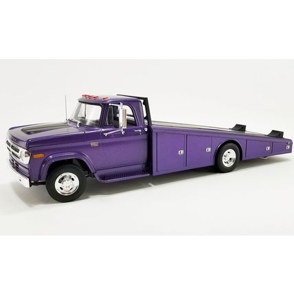 1/18 ( IB ) 1970 DODGE D-300 RAMP TRUCK - PLUM CRAZY