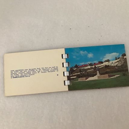 Vintage Mini Tourist Photo Booklet Historic Mackinac Island