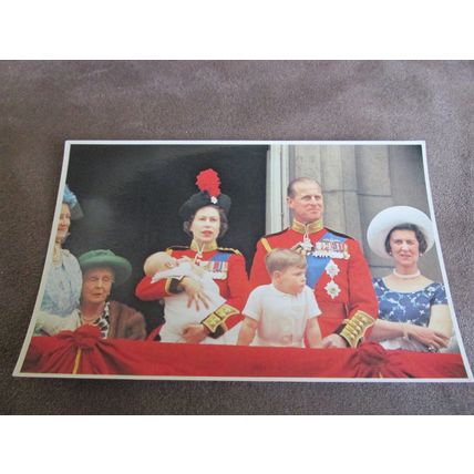 Prescott Postcard - Queen Elizabeth on Balcony - Royalty