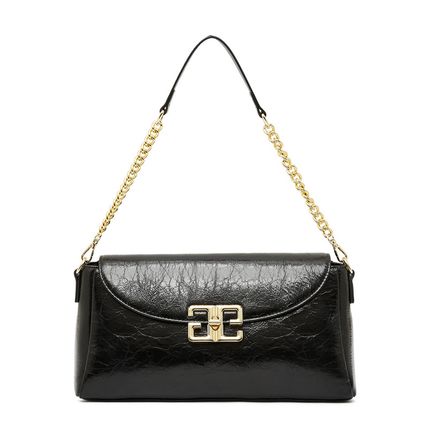 Ladies' Genuine Leather Shoulder Crossbody Bag Lindy Small Bag Black