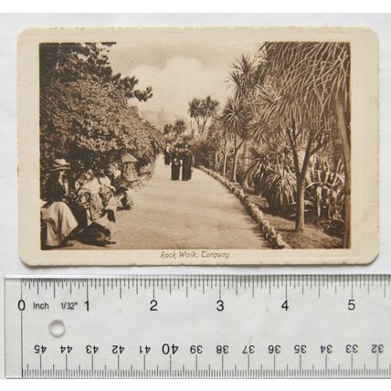 vintage postcard Rock Walk, Torquay