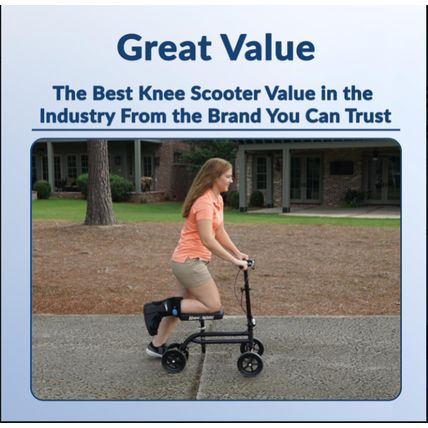 KneeRover Economy Knee Scooter Steerable Knee Walker