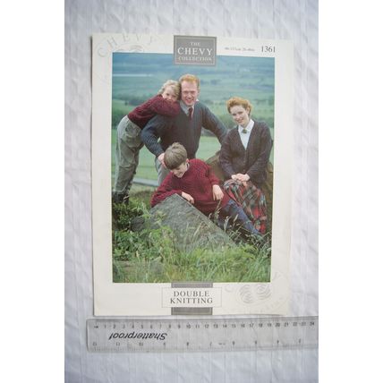 Vintage: Chevy 1361 sweaters & cardigans, DK, 26-46 inch, 66-117 cm