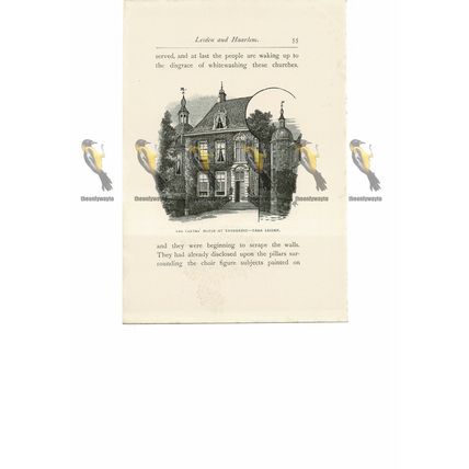 Descartes House, Endegeest, Nr Leiden, Holland, Book Illustration (Print), 1889