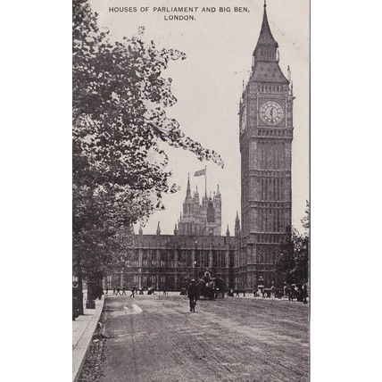 EC196 LONDON - HOUSES OF POSTCARD