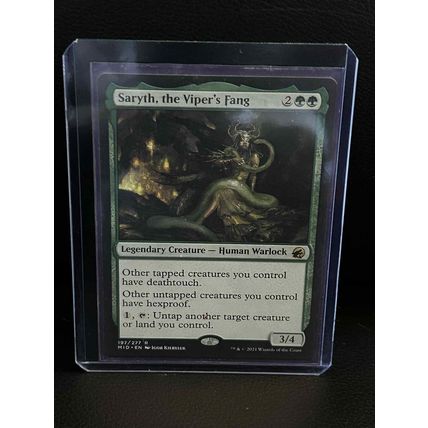 Saryth, the Viper's Fang Innistrad: Midnight Hunt Magic: the Gathering Trading C