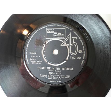 7" 1973.DIANA ROSS . TOUCH ME IN THE MORNING.MOTOWN TMG 861 . BABY ITS LOVE.EXCE