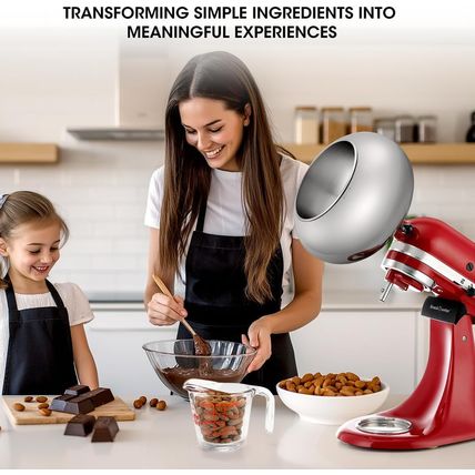 Aieve Snack Coater Compatible with Kitchenaid Tilt-Head Stand Mixer for Making C