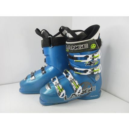 Lange Race RS SC 90 Downhill Ski Boots Blue Hard Shell w/ Liner 25-25.5cm 8.5W's