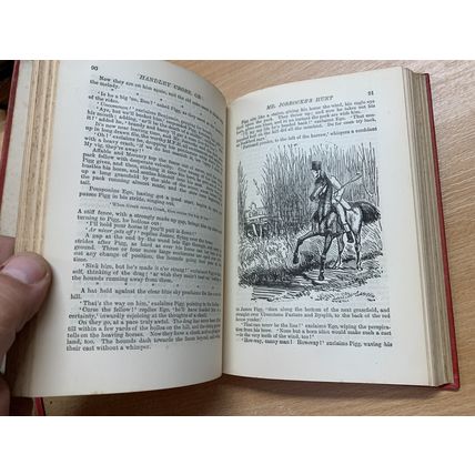1898 "HANDLEY CROSS" ROBERT SMITH SURTEES JOHN LEECH ART VOL 2 HB BOOK (P3)