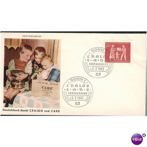 Germany FDC 1963 - SG 1304 - Deutschland dankt CRALOG und CARE