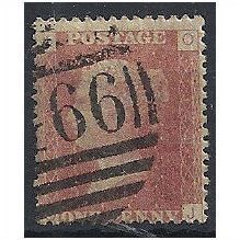 1858 SG43 1d Red Plate 149 Good/Fine Used Check Letters "LJ" ...