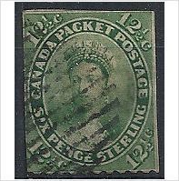 Canada (Colony Of) 1859 SG41 12 1/2c Blue-Green Good Used FILLER .. .