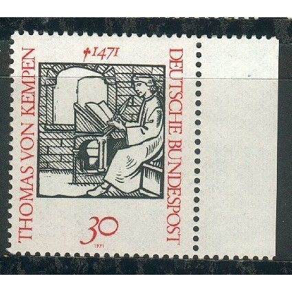 Germany 1971 - SG1585 - 500th Death Anniv of Thomas a Kempis (unused)