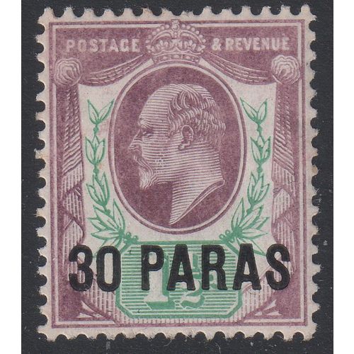 British Levant Sg16 30p on 1½d Pale Dull Purple & Green m/mint (G141)