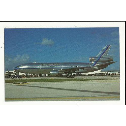 Aviation EASTERN AIR LINES DC10-30 Postcard by AeroGem (0609)
