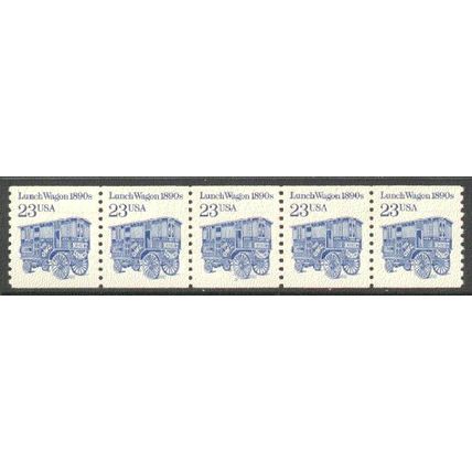 2464 23c Lunch Wagon Very Fine MNH Dry Gum PNC 2/5 P0580