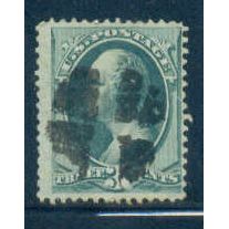 Used 158 3c George Washington Barely Clears M00255