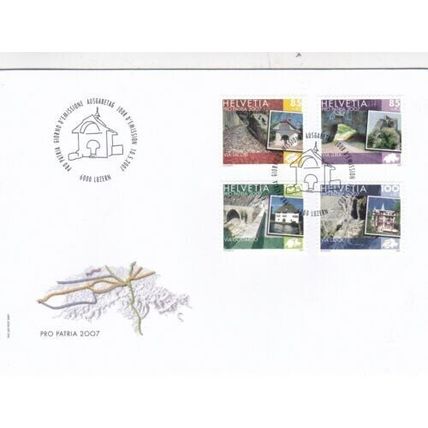 Switzerland 2007 Pro Patria FDC Luzern Special Cancel Unaddressed VGC