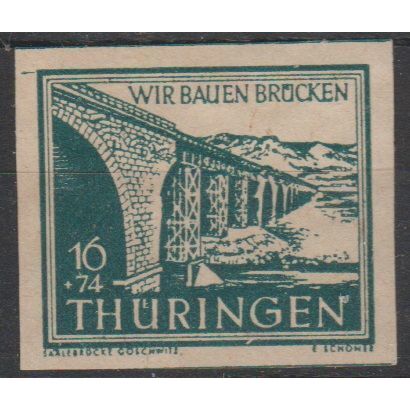 Mi: 114y (V) MNH 1946 Cat :€ 14 SBZ