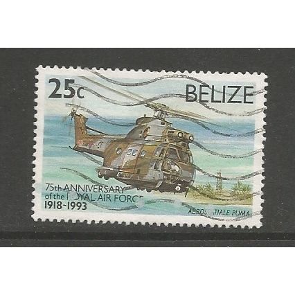 Belize 1993 Royal Air Force 25c Helicopter, used. SG1138