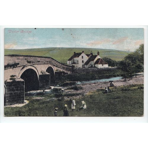 Wooler Bridge Northumberland 1907 Postcard