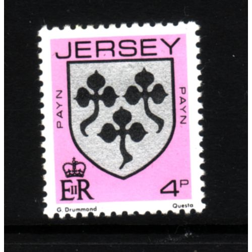 JERSEY 1981 SG 253 4p PAYN ARMS U/M MINT #