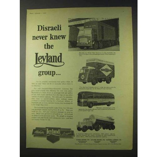 1959 Leyland Truck Ad - Octopus, Claymore, Tiger Cub +