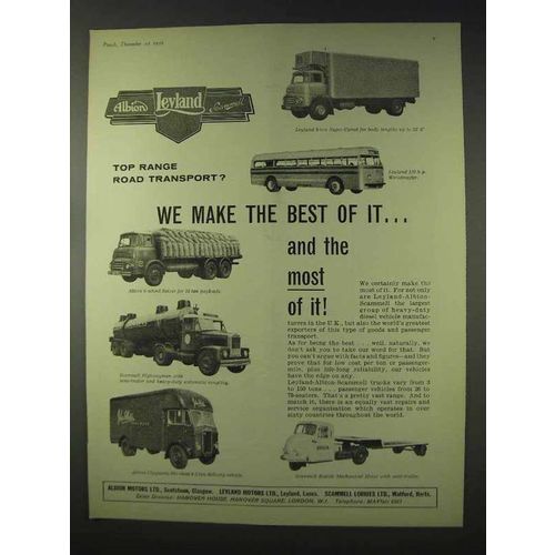 1959 Leyland Truck Ad - Super-Comet, Scammell Scarab