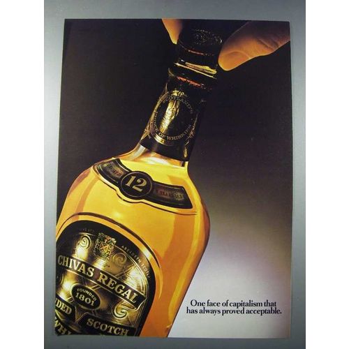 1977 Chivas Regal Scotch Ad - One Face of Capitalism