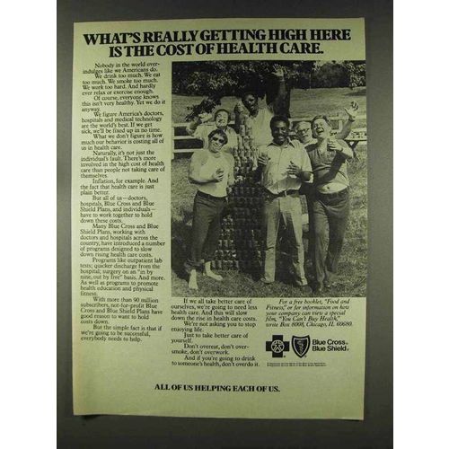 1977 Blue Cross Blue Shield Insurance Ad - Getting High