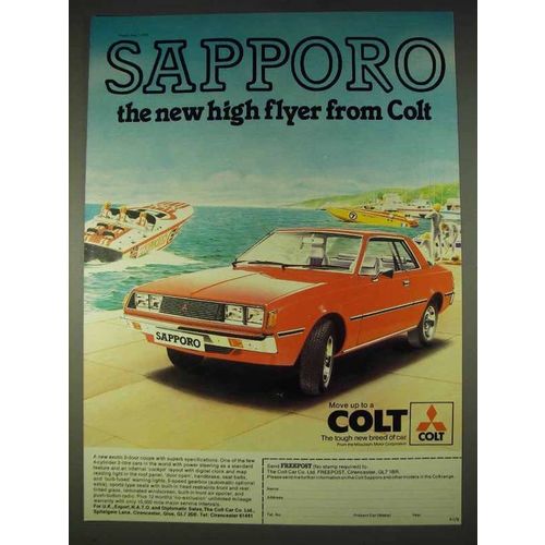 1978 Colt Sapporo car Ad - The New High Flyer