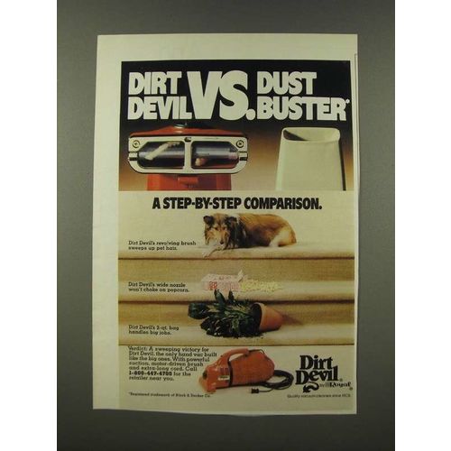 1986 Dirt Devil Ad - Vs. Dust Buster