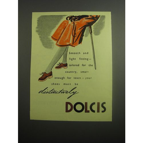 1948 Dolcis Shoes Ad - Smooth and light fitting