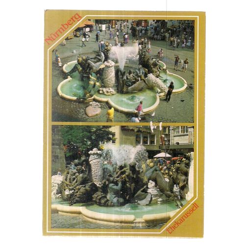 ENEKARUSSELL, NURNBERG, GERMANY unused vintage postcard =