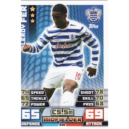 Match Attax 2014/2015 230 Leroy Fer Queens Park Rangers
