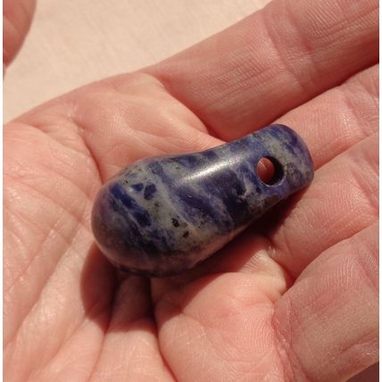 A Sodalite Tear Drop Pendant 38mm 1.5 x 1 Inch Craft Jewelry Making