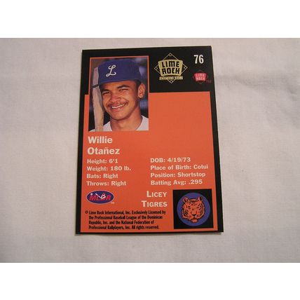 Willie Otanez 1993 Lime Rock Winter League GOLD NO. 76