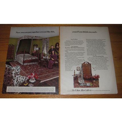 1973 Ethan Allen Galleries Advertisement - Bed from Georgian Court Collection