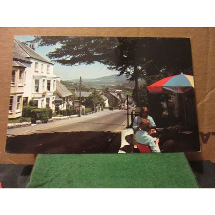 MAIN STREET, CHARMOUTH, DORSET used postcard 1980 pm Colourmaster =