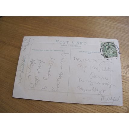 1910 fr Postcard - Mumbles Head 7 lighthouse - Swansea Bay, Glamorgan