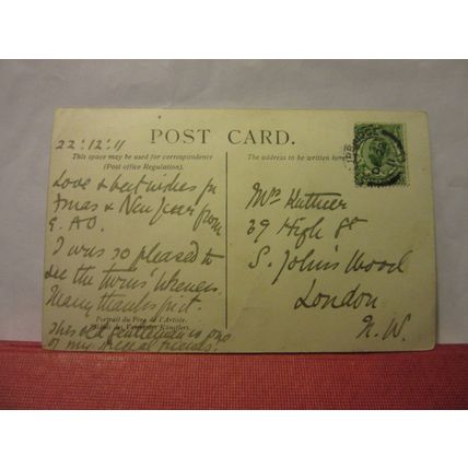 pORTRAIT OF HIS FATHER Albrecht Durer used antique postcard. ART 1911 pm #