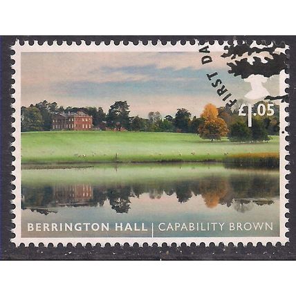 GB 2016 QE2 £1.05pLandscape Gardens Berrington Hall Ex Fdc SG 3874 ( K620 )